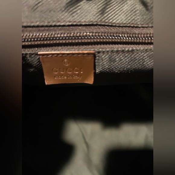 GUCCI Tote Large in Brown Canvas and Leather Materials! Authentic pre-owned - Picture 15 of 16